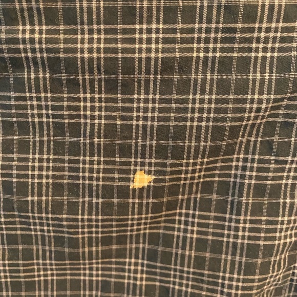 John Varvatos USA Black Checkered Button Down Shirt Size Large - Picture 3 of 3